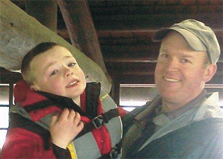 Will Stephens with his dad Andrew.