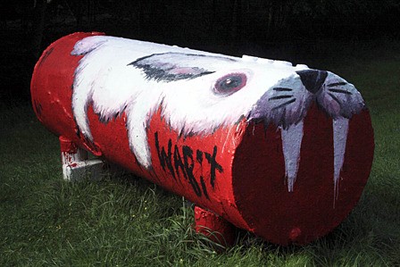 The community tank's newest art.