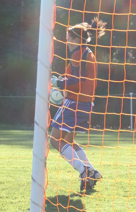 Keeper Julia Bailey makes another save.