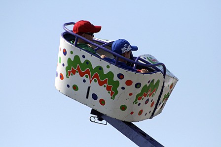Kids enjoying a ride at last year's fair.