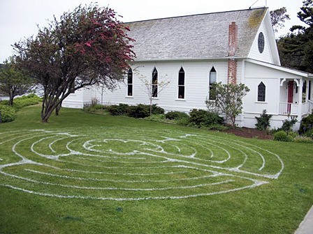 The labyrinth at Emmanuel Parish.