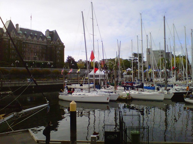 Competitors in the Swiftsure race.