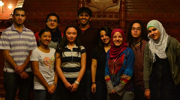 The group of international high school students who will visit Orcas in March.