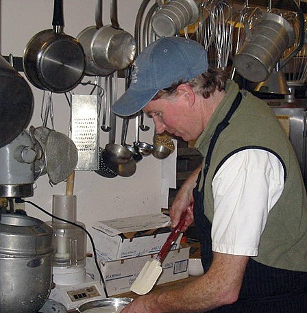 Chef Geddes hard at work.