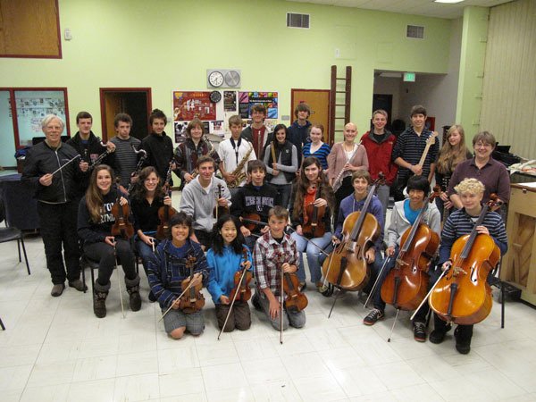 The High School Band and Strings