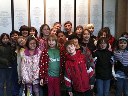 Some of the students who attended the performance in Seattle.