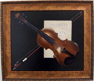 Karen Speck’s painting “Lizz’s Violin” won a blue ribbon at the 2008 San Juan County Fair.