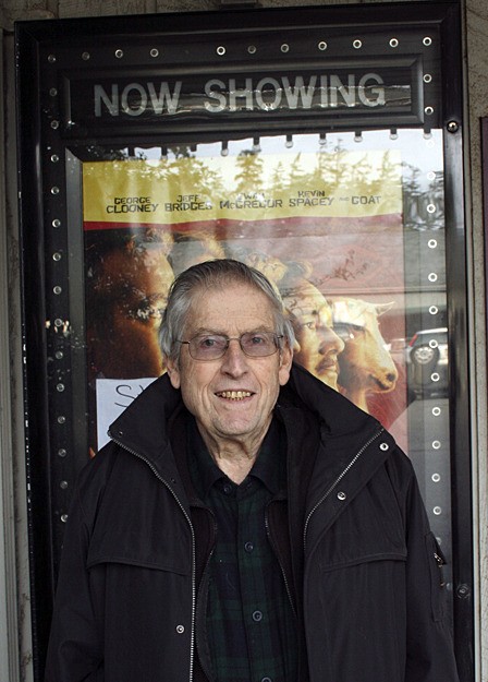 John Mount in front of the Sea View Theatre