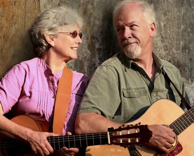 Folk musicians Hank Payne and Claire Favro.