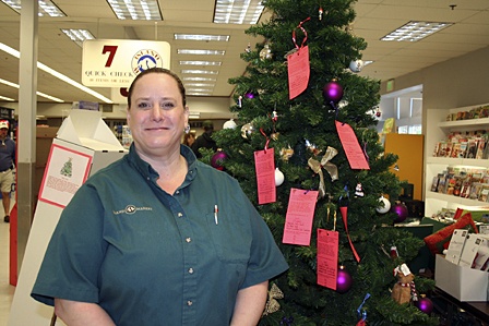 Judi Lindgren has spearheaded the giving tree at Island Market for nine years.