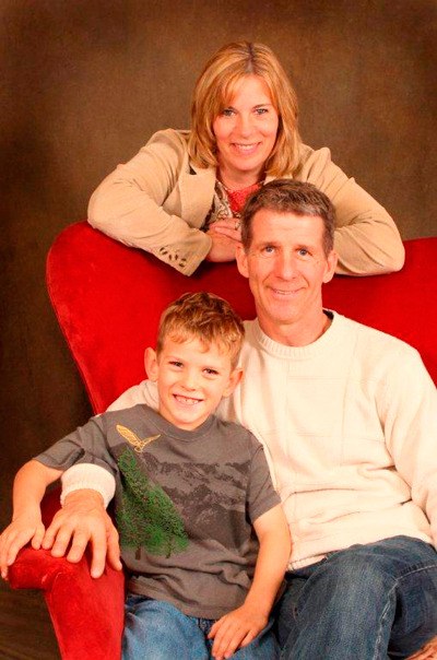 Debbie Liblik with her husband Toomas and their son