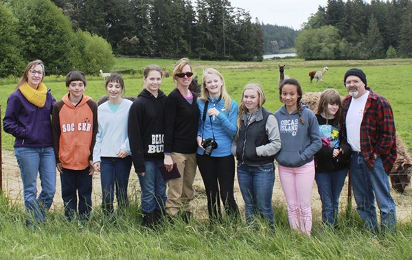 Orcas Middle School Farm to Classroom students.