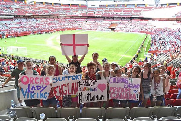 The Orcas Island Lady Vikings fulfilled their dreams by attending the 2015 FIFA Women’s World Cup Quarter final between England and Canada on July 27.