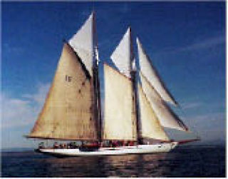 This historic sailboat Adventuress.