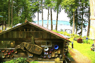 The main shop and studio at Orcas Island Pottery