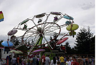 There are many rides again this year including the Zipper and bumper cars.