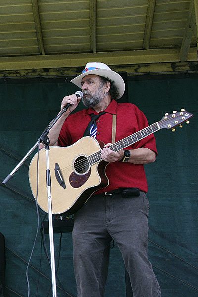 Terry Anderson playing at Island Hardware’s Anniversary Sale on June 20.