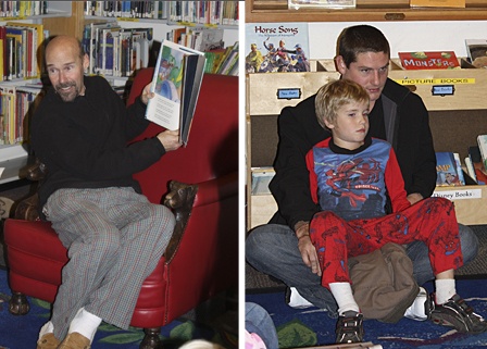 Some of the dads at the storytime.