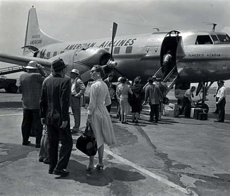 Travel editors board an American Airlines flight to Tennessee