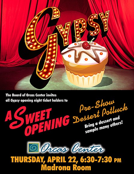 Enjoy desserts during opening night of the play.