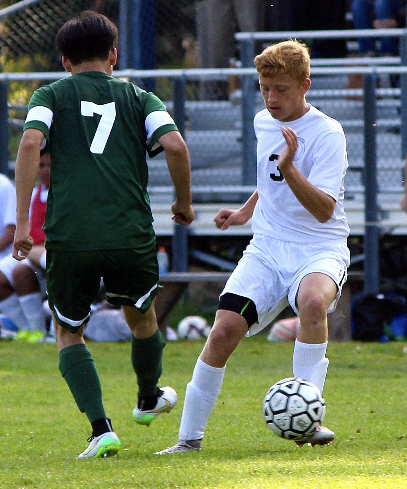 Corey Wiscomb photoAbove: Viking Ethan White (#3) during the game against Cedar Park and Shoreline Christian.