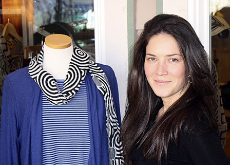 Amanda Sparks with some of the wares she is offering.