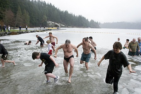 Last year’s brave plungers.