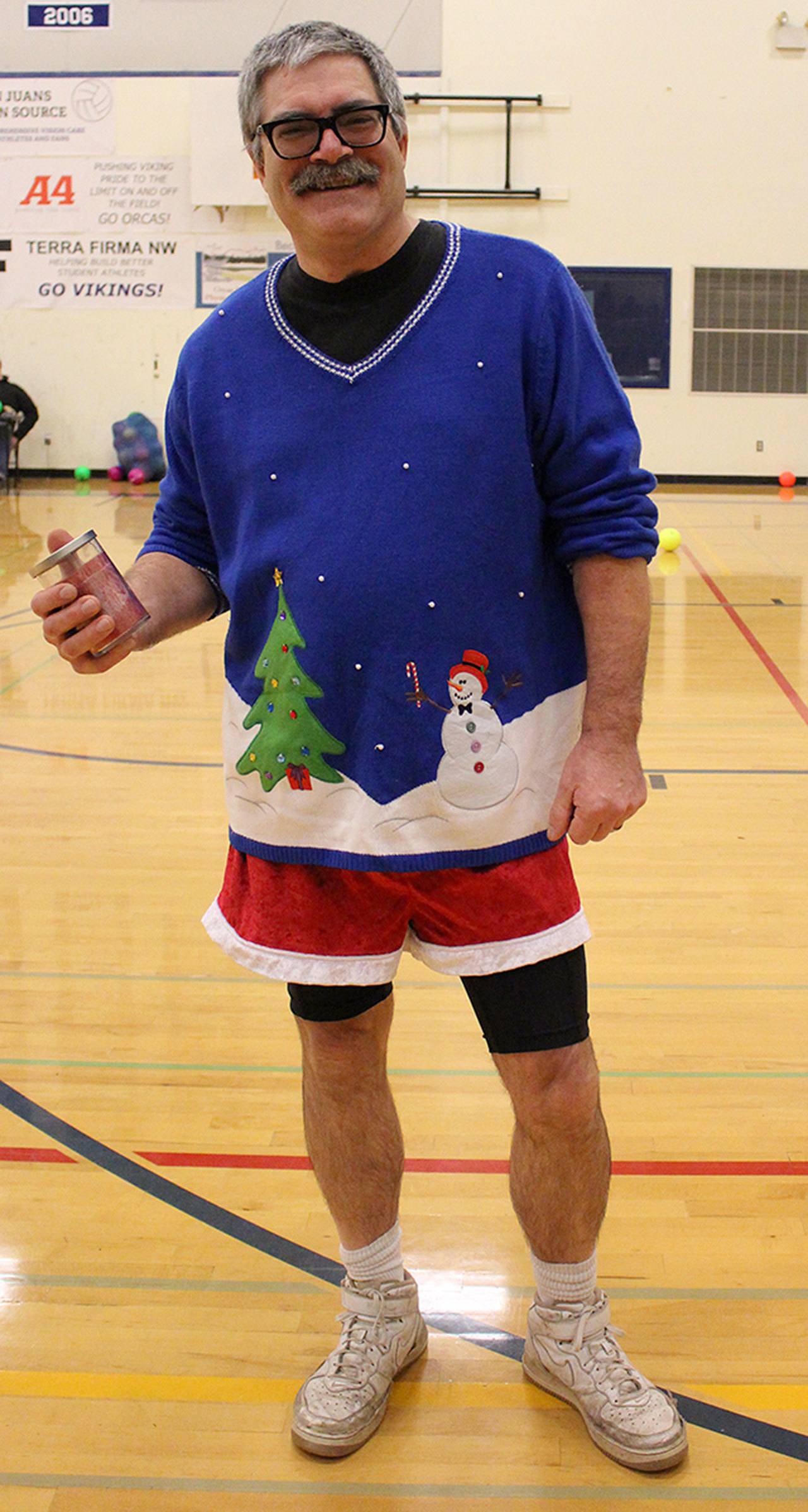 Ian Lister won &ldquo;Best Holiday Dodgeball Attire.&rdquo;