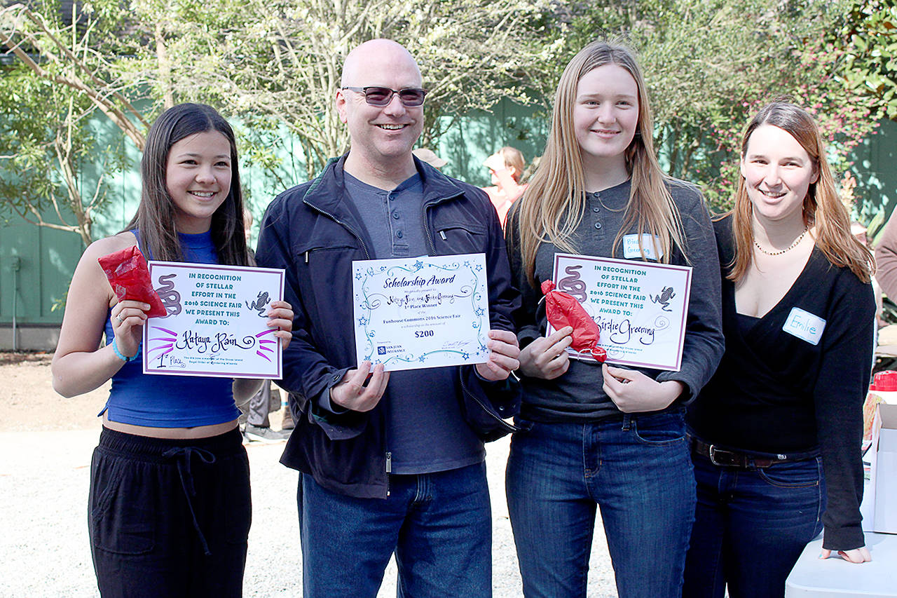 Mandi Johnson/staff photo                                Kataya Rain (far left) and Birdie Greening (second from right) were last year&rsquo;s winners.