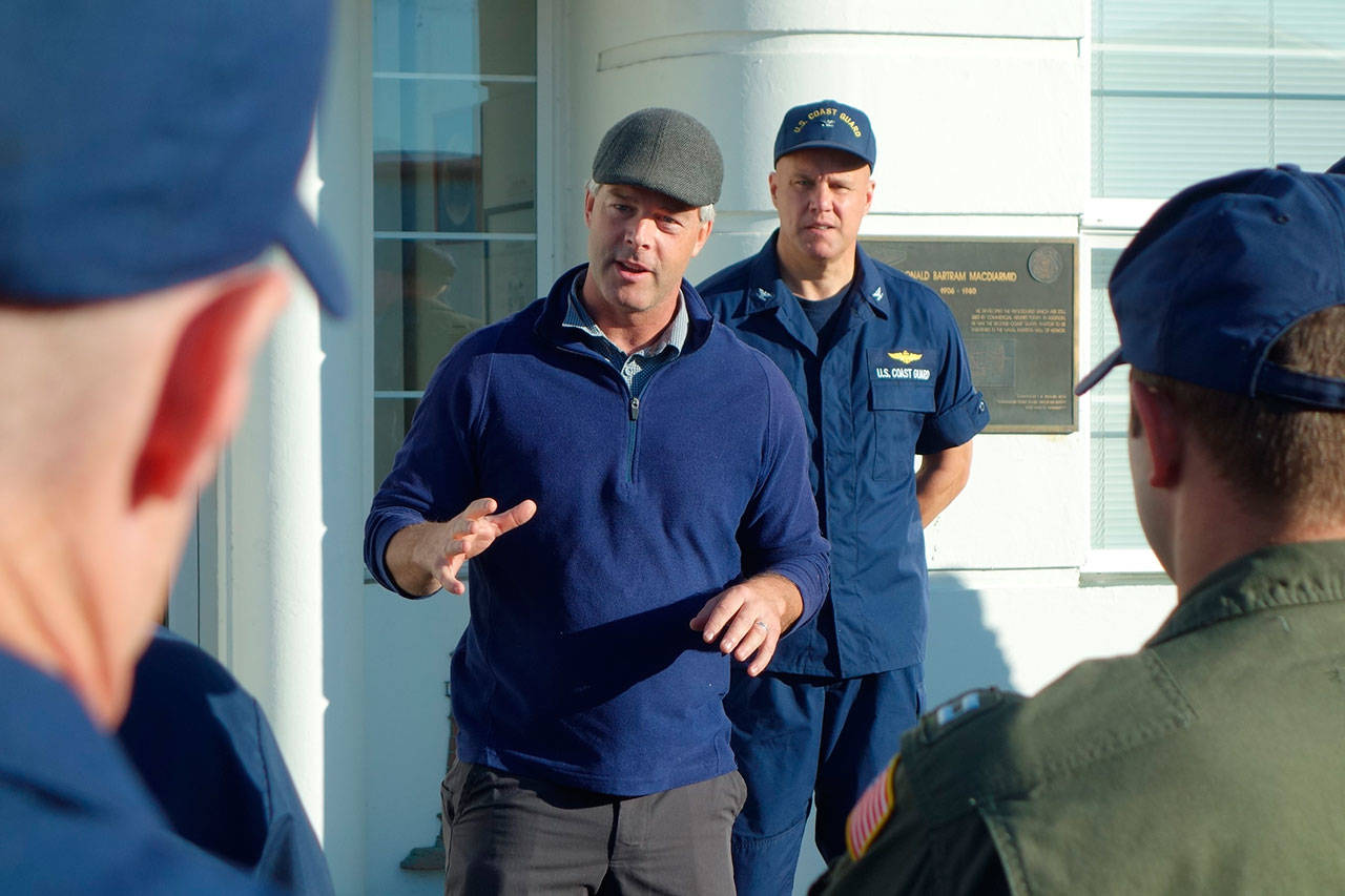 Ian Miller is pictured speaking.