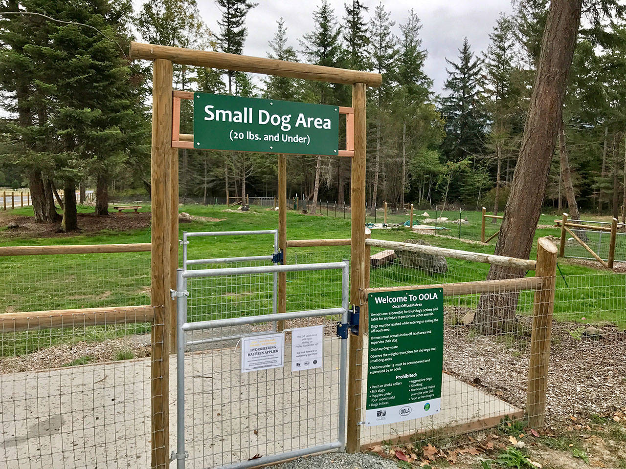 New Orcas Off-Leash Area Opening on Friday, Sept. 15