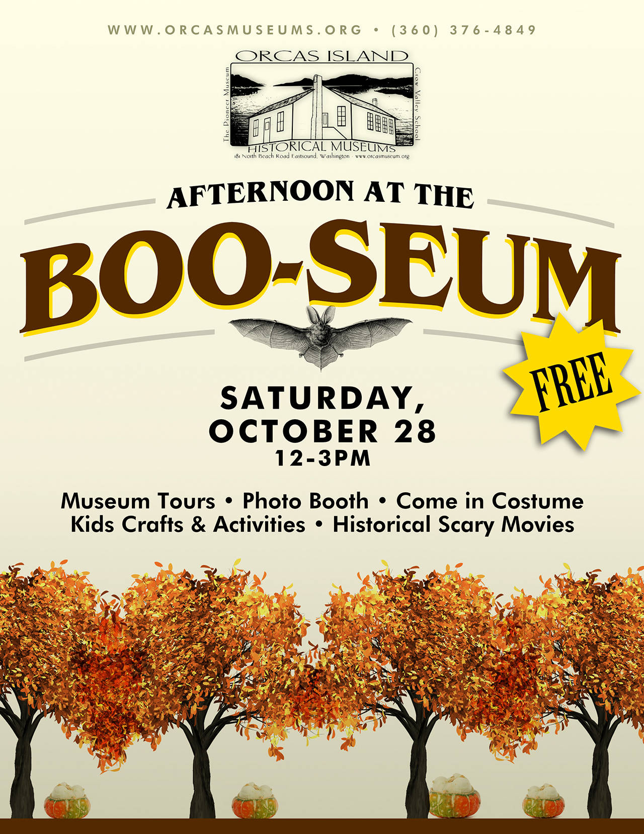 Free ‘Boo-seum’ events at historical museum