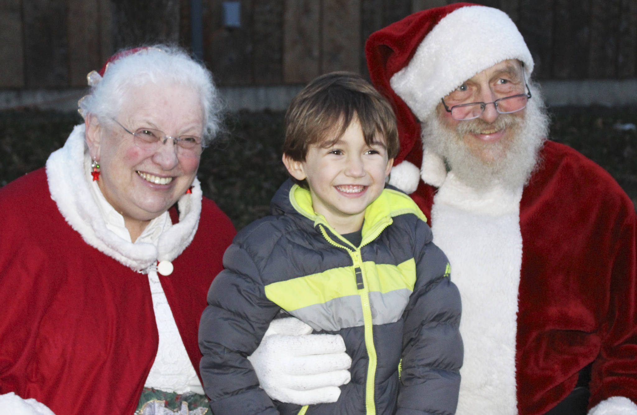 Tree lighting and Santa visit