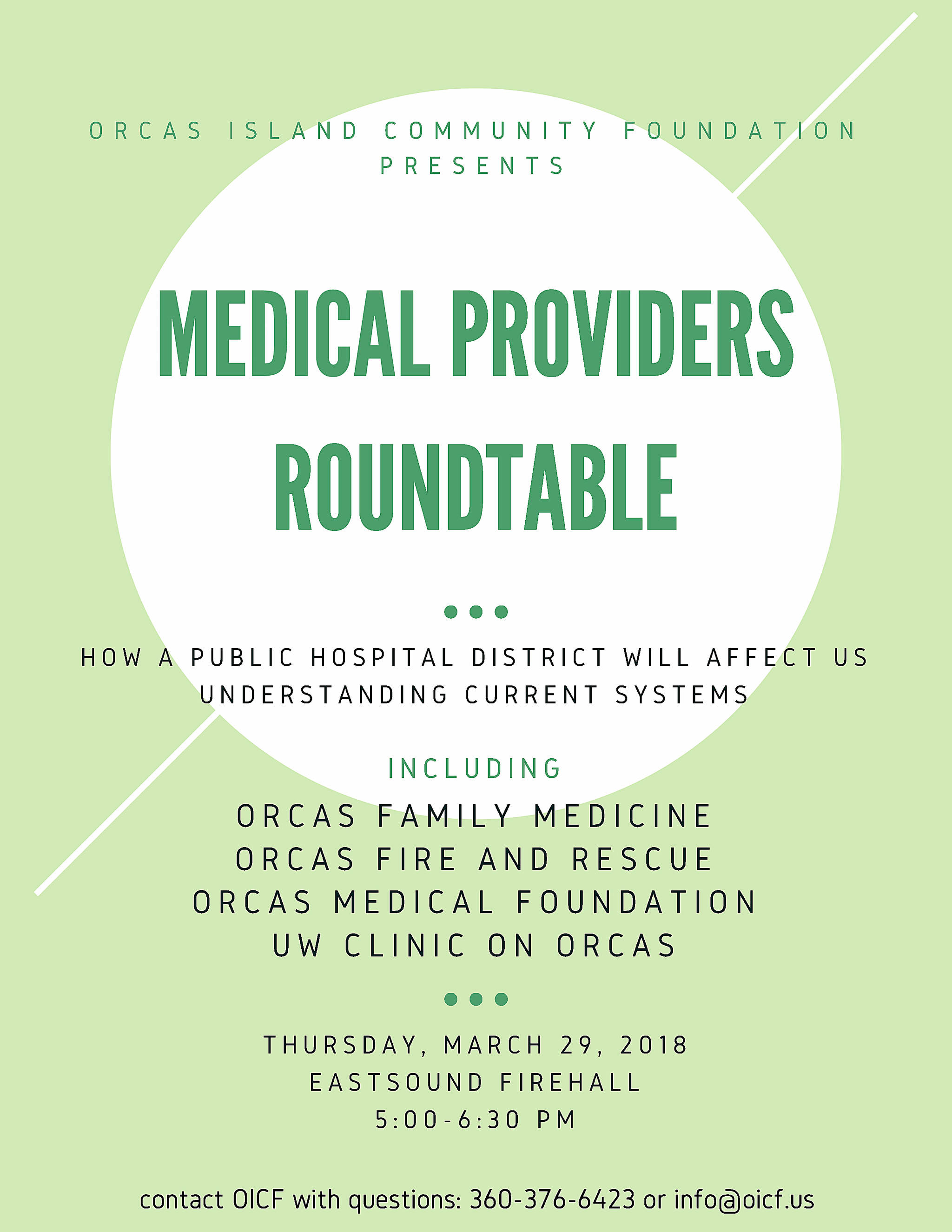 Medical roundtable with local providers