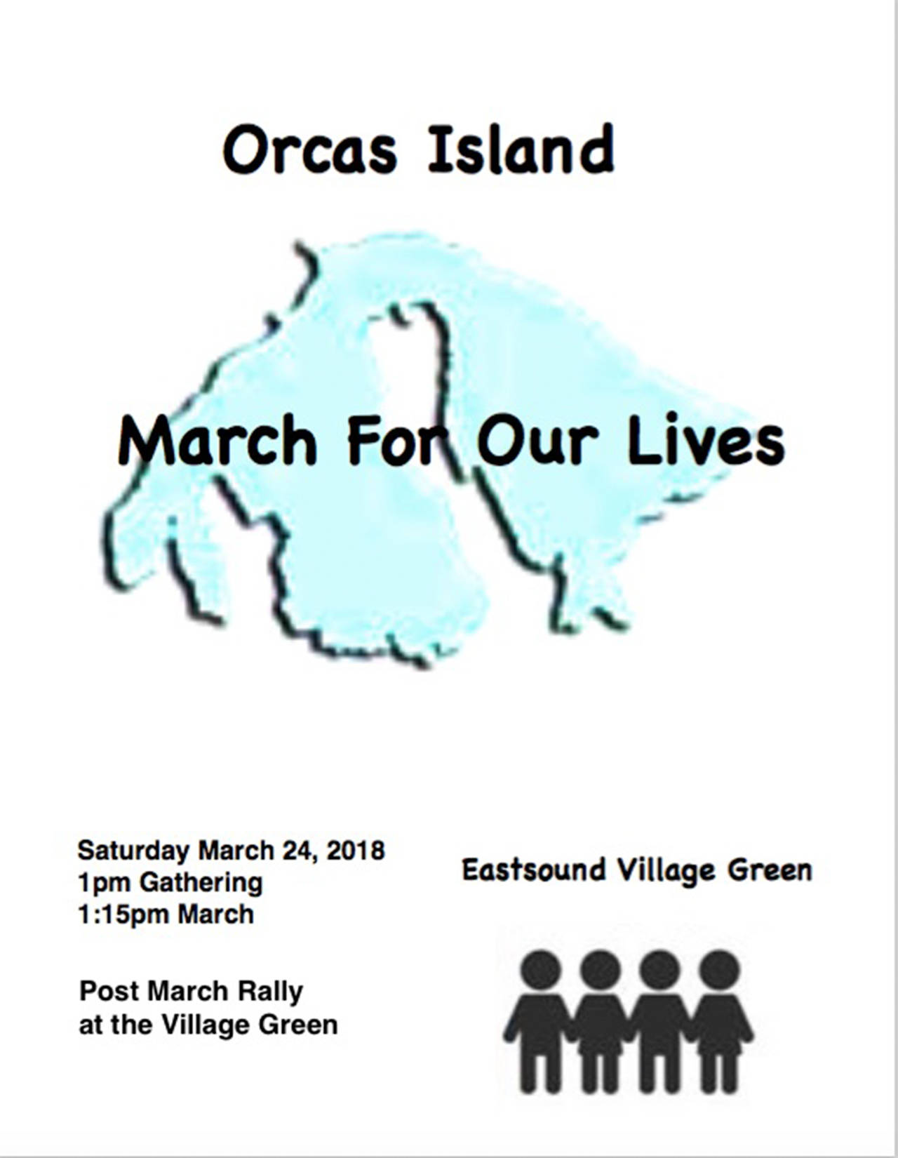 March For Our Lives: Orcas rallies to end gun violence March 24