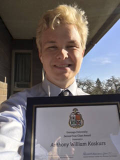 Kaskurs wins Gonzaga award second year in a row