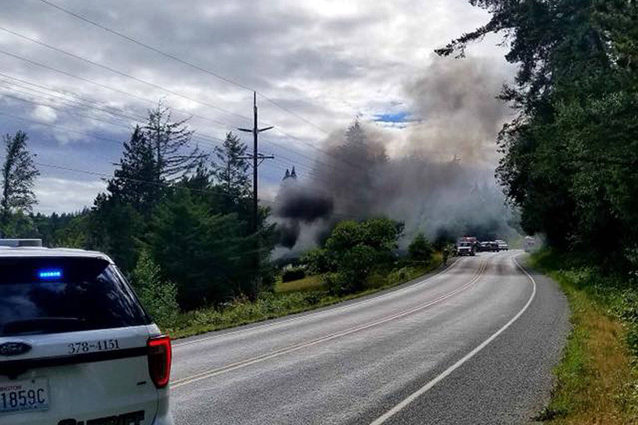 Tourist saves local man from flaming car on San Juan Island