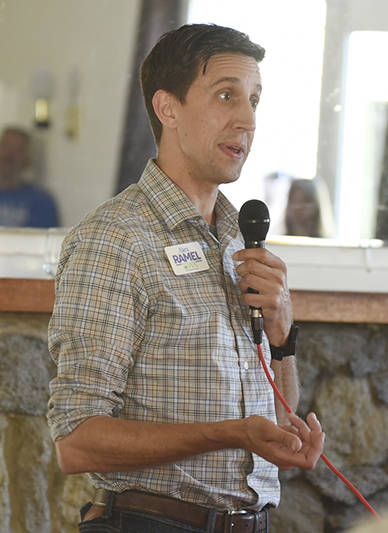 Staff photo/Tate Thomson                                Democrat Alex Ramel of Bellingham is a Washington state Legislature candidate.
