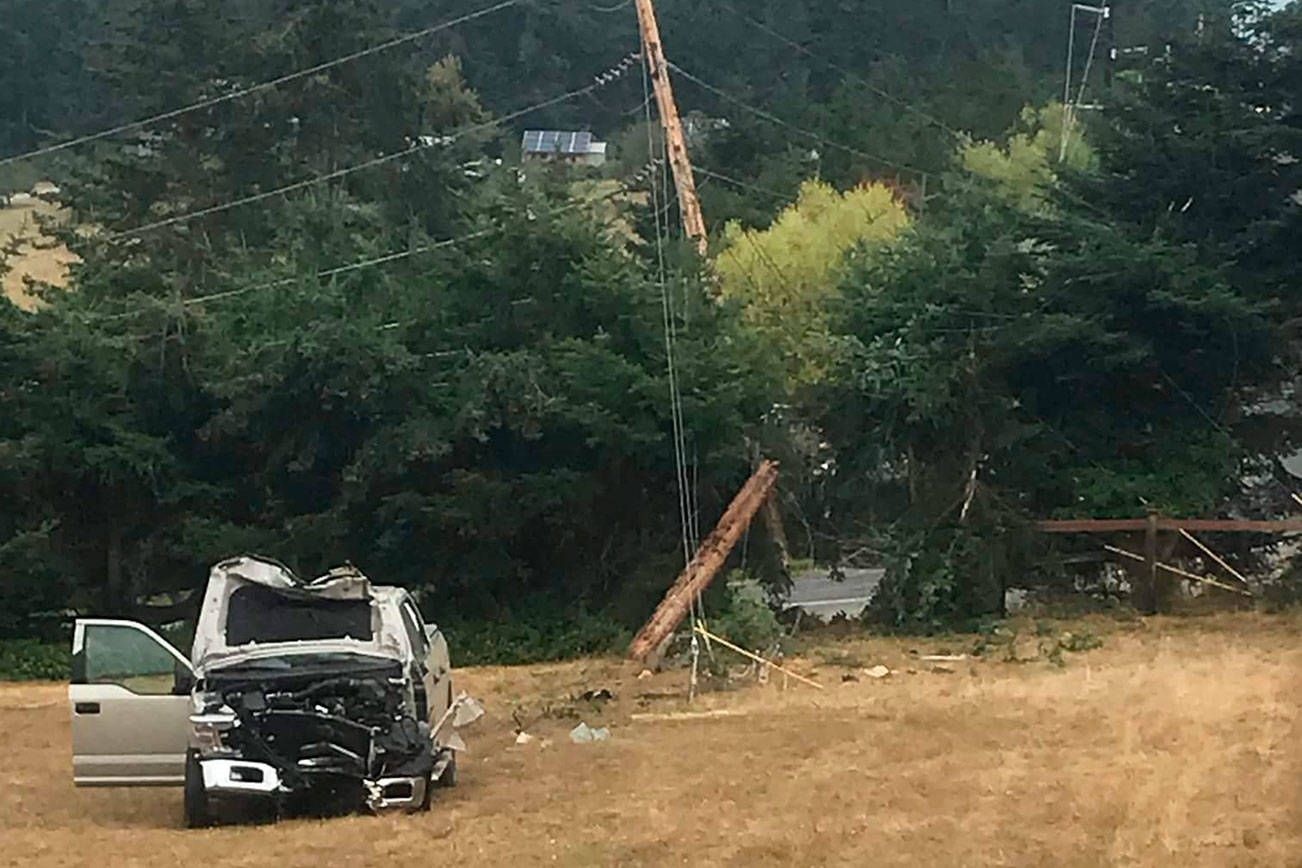 Power out for 10 hours after car accident on Lopez