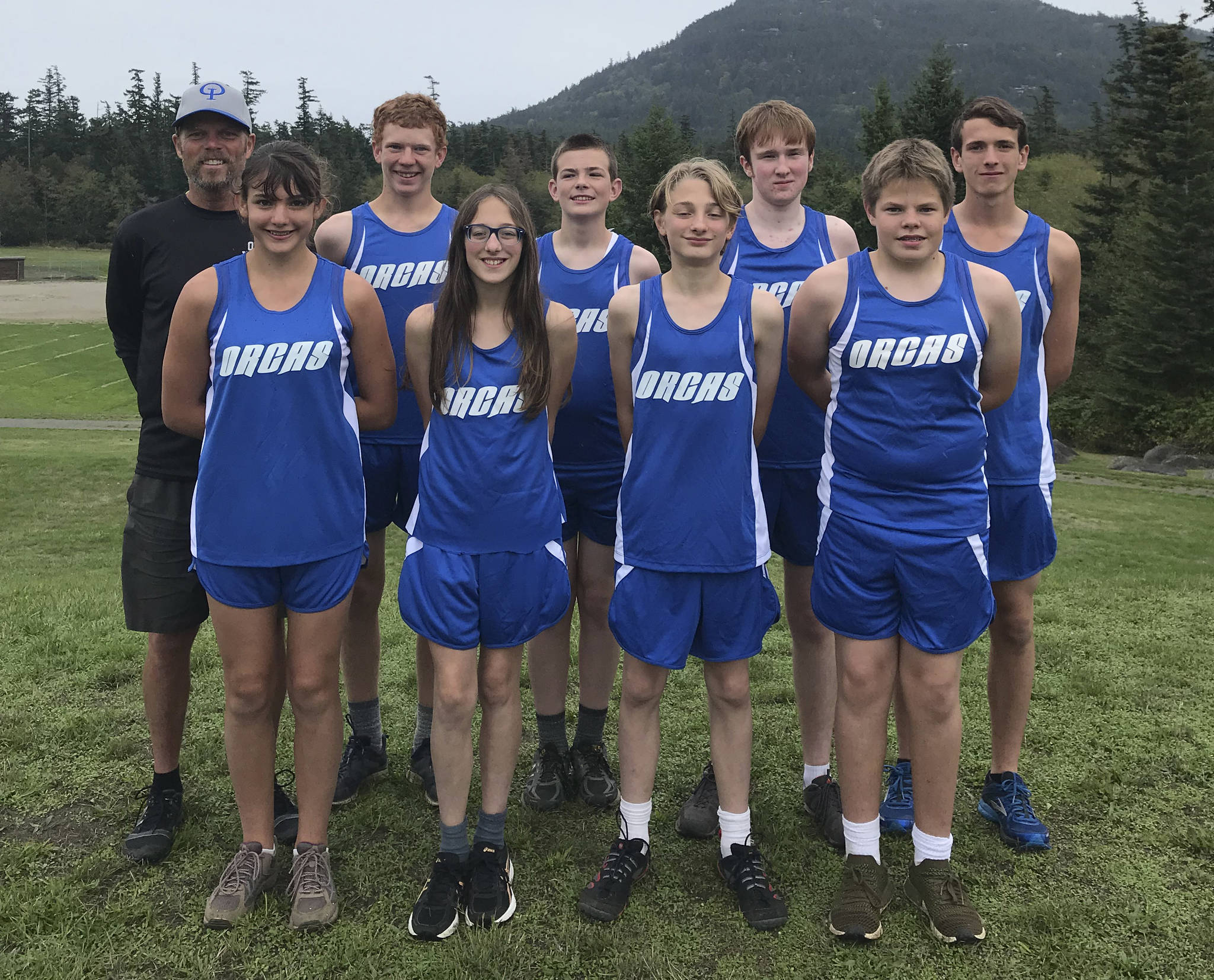 Left to right: Coach Mike Kulper, Alina Daust, Evan Daust, Fallon Willis, Will Stephens, Porter Willis, Avery Bishop-Martin, Logan Jones, Jaydon Krisch. Not pictured: Christian Heisinger and Erin White.