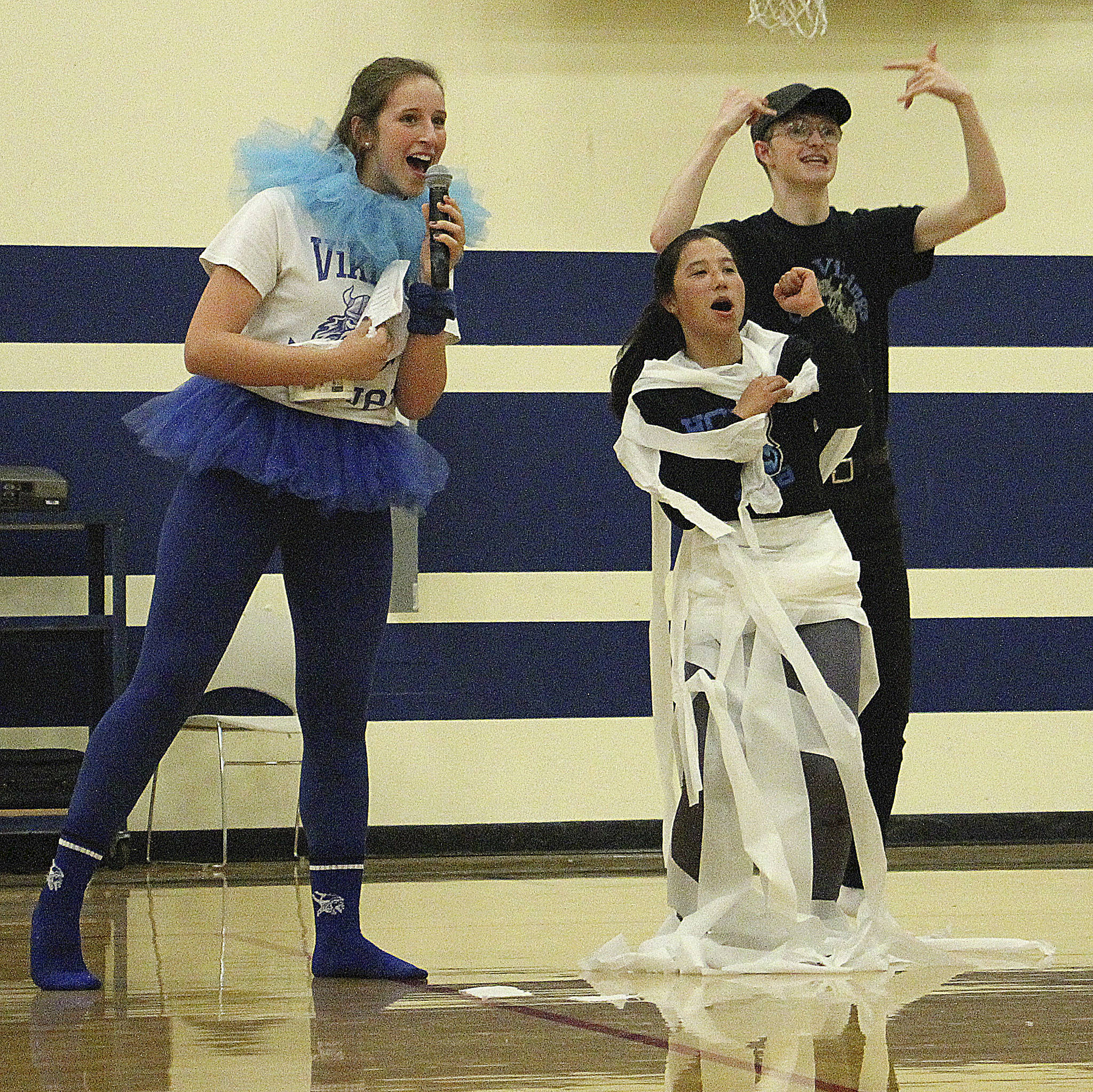 Homecoming assembly and parade photos | Soccer game and barbecue on Saturday