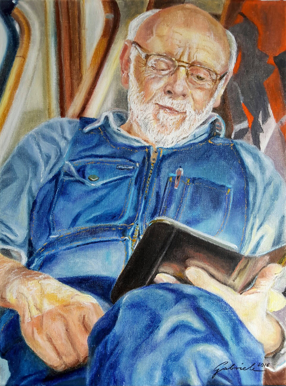 A painting of Joseph Bettis by Gabriele Beyer.