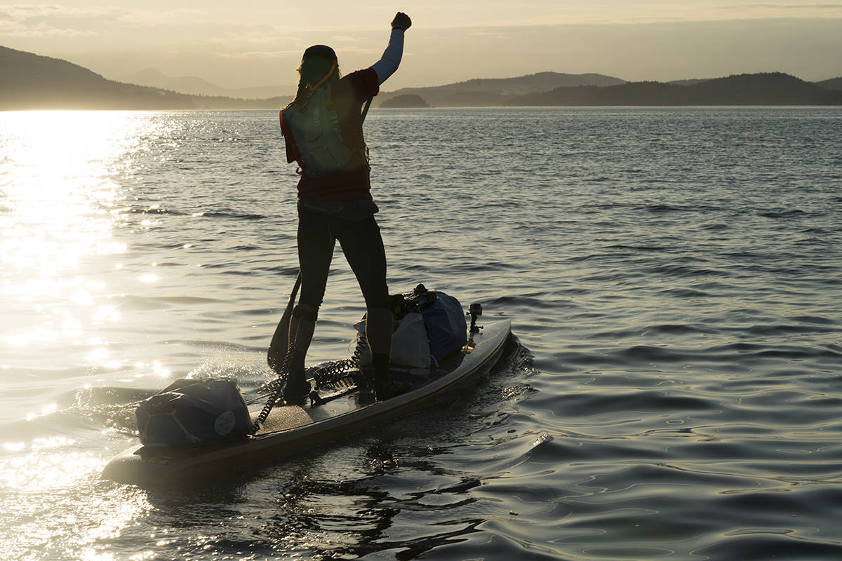 Liv VonOelreich photo                                Karl Kruger on his standup paddleboard.