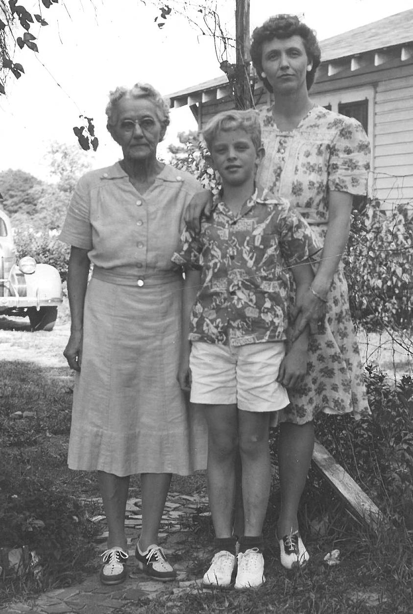 Contributed photo                                Willie at age 11 in 1942 with his mother and grandmother in Florida.