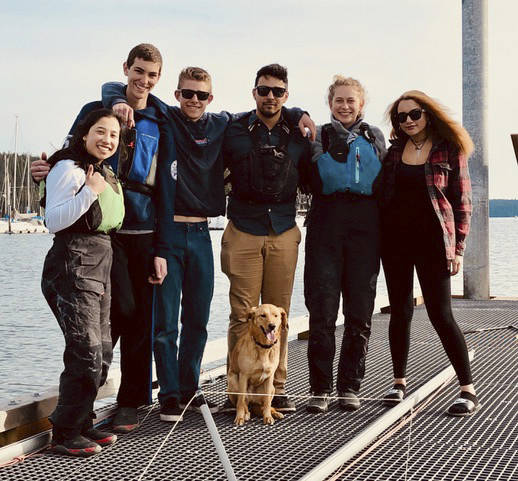 &lt;style type="text/css"&gt;&lt;/style&gt;                                Contributed photo                                Left to right: Amelia Kau, Landon Carter, Ronan Rankin, Dominick Wareham, Emma Freedman and Jaya Griesemer. Ronan Kau and Meitte Woolworth are not pictured but sailed with the team all day.