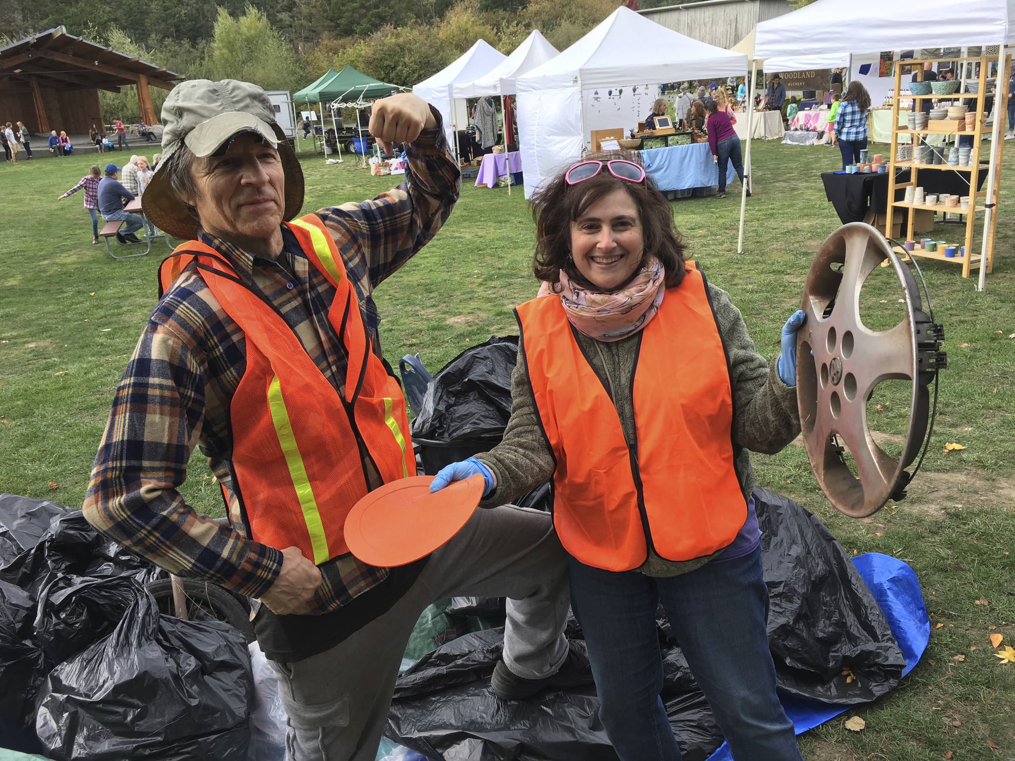 Pick up litter during Great Island Clean Up