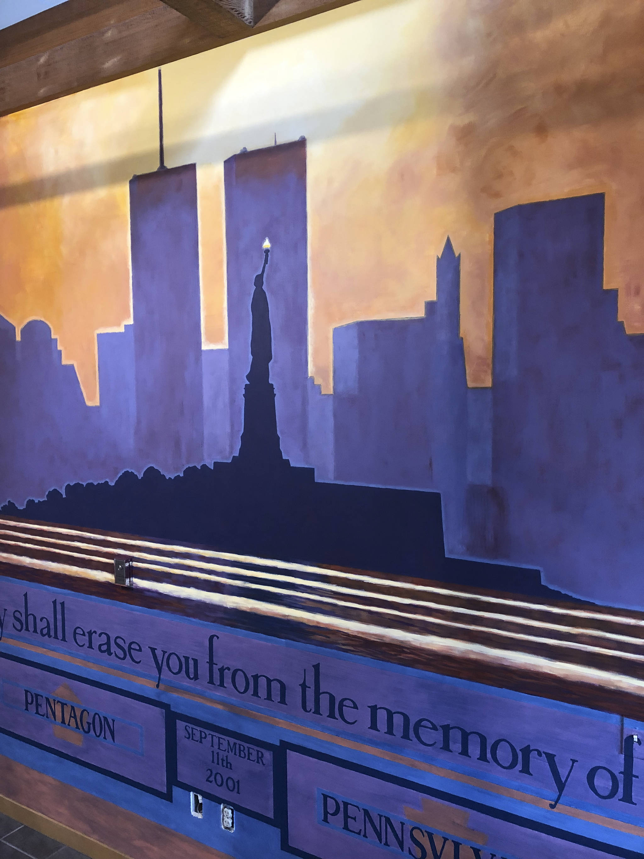 Eastsound Fire Station’s mural project remembers 9/11