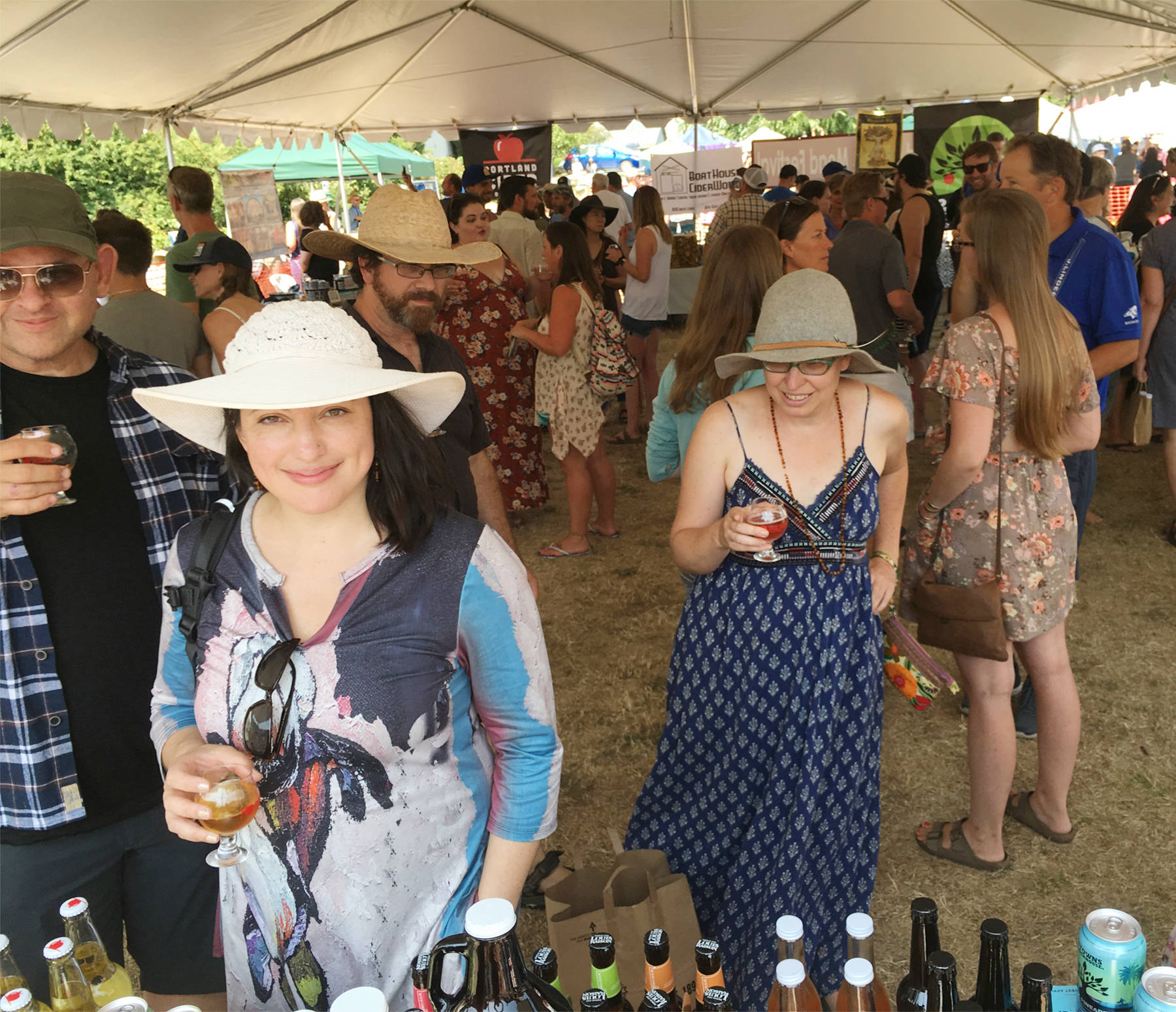 Contributed photo                                Happy faces from last year’s Orcas Island Cider & Mead Festival. Come be part of this year’s fun on Saturday, July 27!