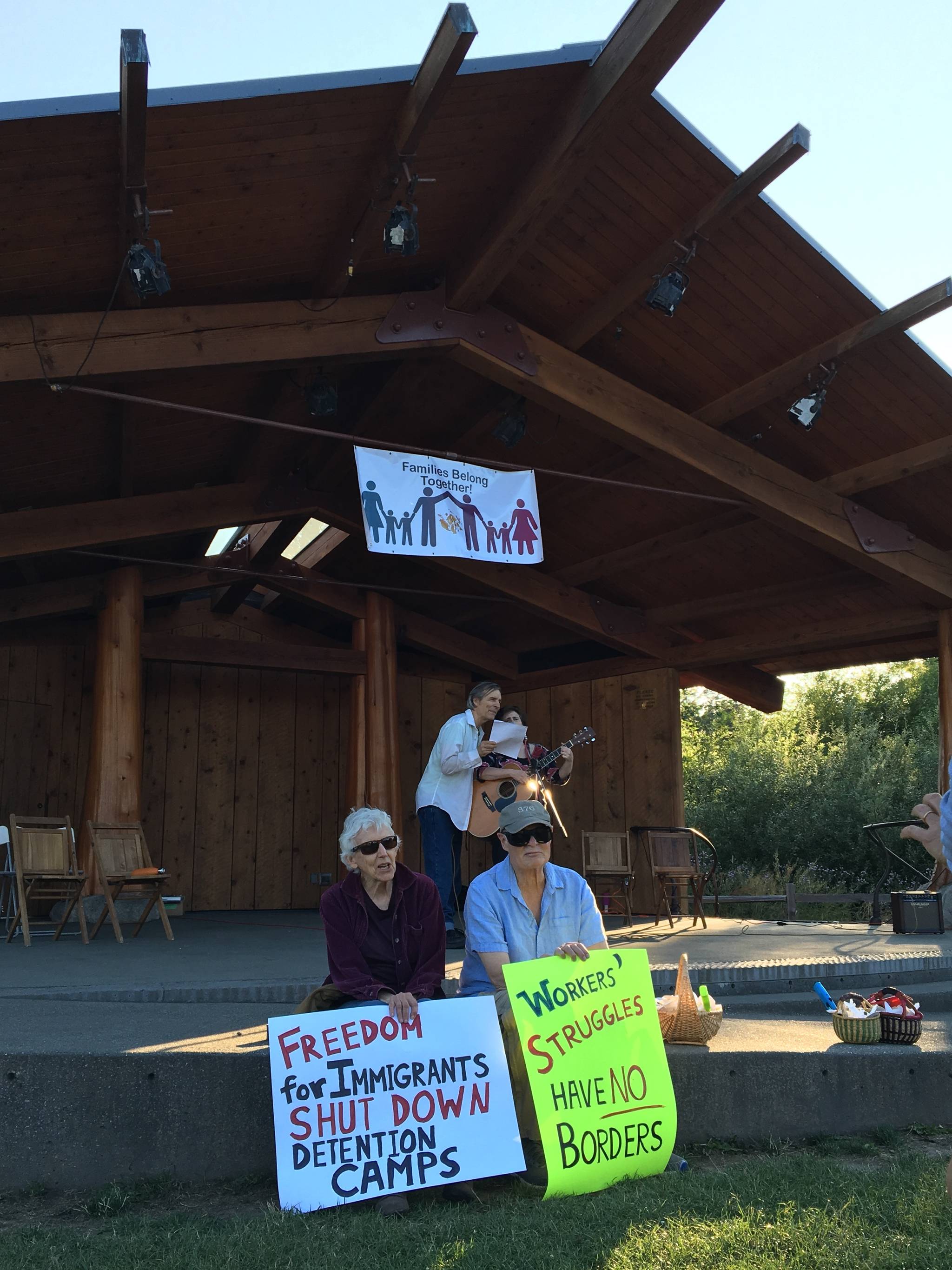 Local speakers inspire action at local vigil protest of ICE detainment camps