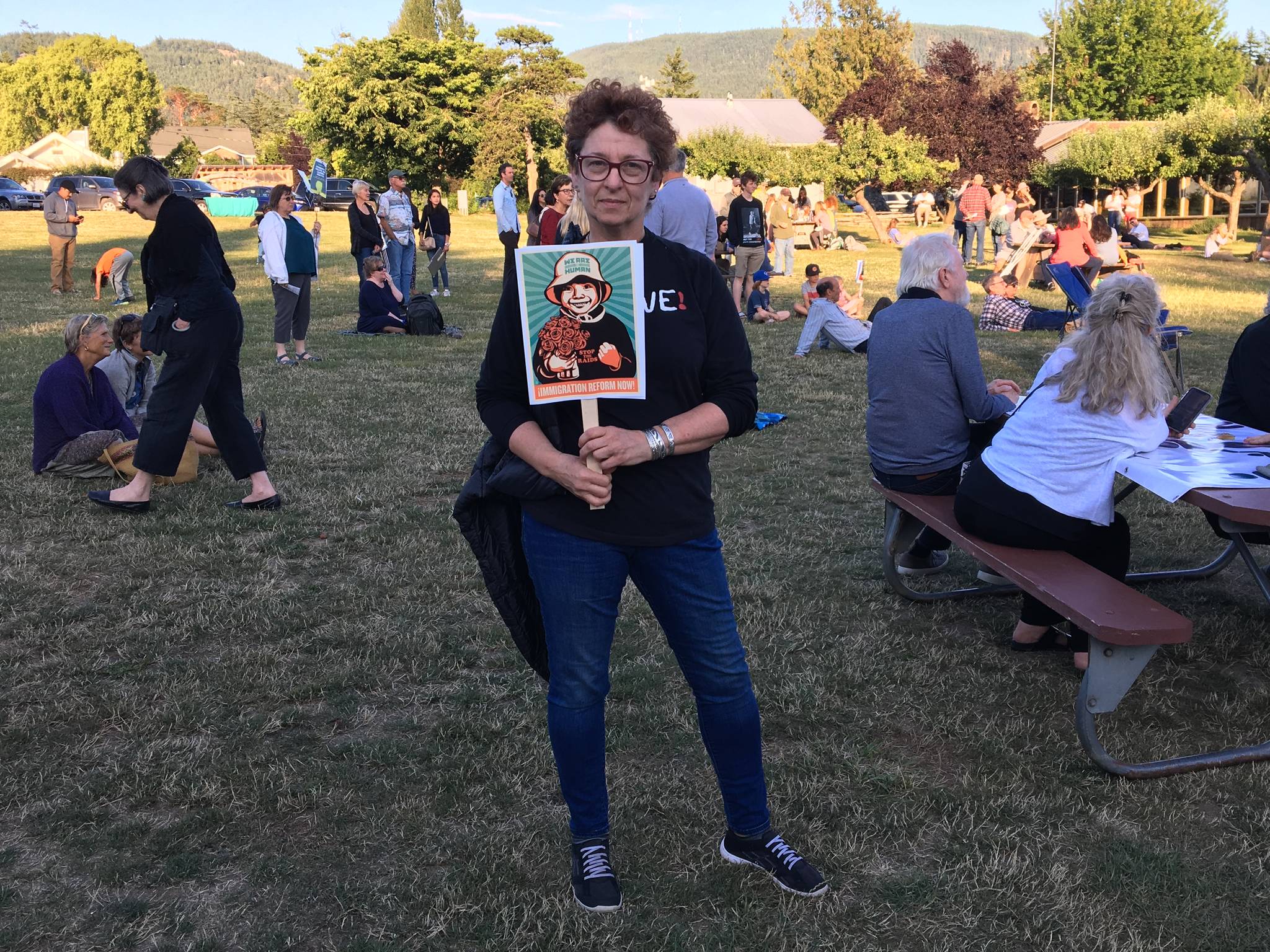 Local speakers inspire action at local vigil protest of ICE detainment camps
